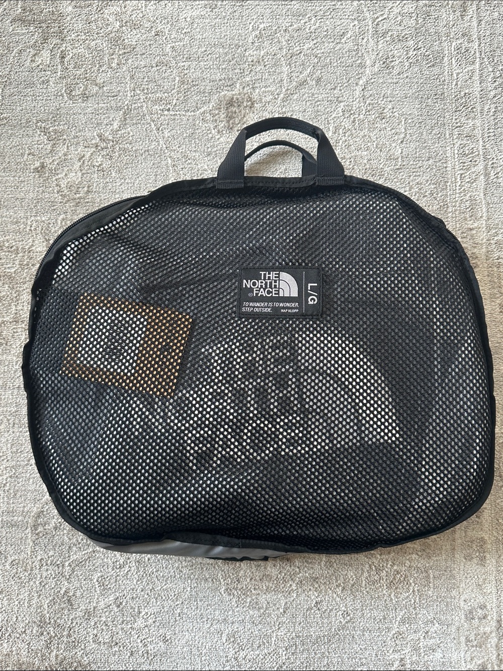 The North Face Large Black Golden State Duffel. 95 liter. 28”x16”x16”. NWT’s.